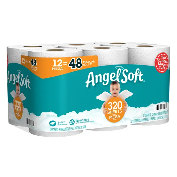 Angel Soft 12-Count Mega Roll Toilet Paper