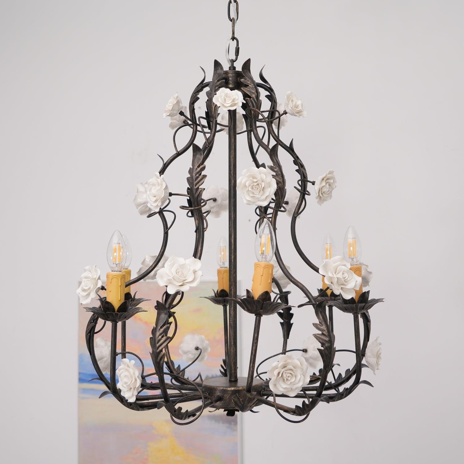 Florentine Rose Garden Chandelier