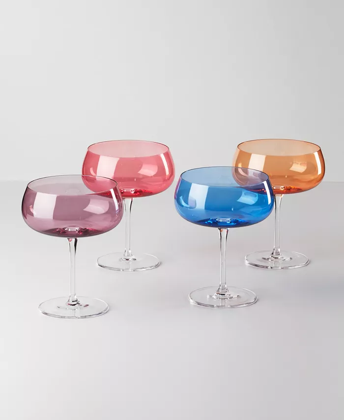 Oneida True Colors Cocktail Glasses Set of 4