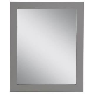 Home Decorators Collection 25.67 in. W x 31.38 in. H Framed Wall Mirror in Sterling Gray WTWM26-ST