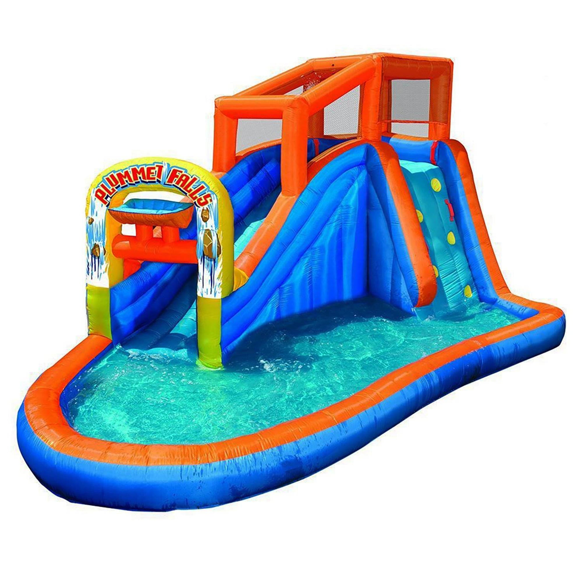 Banzai Plummet Falls Adventure Inflatable Outdoor Water Park Pool Slide