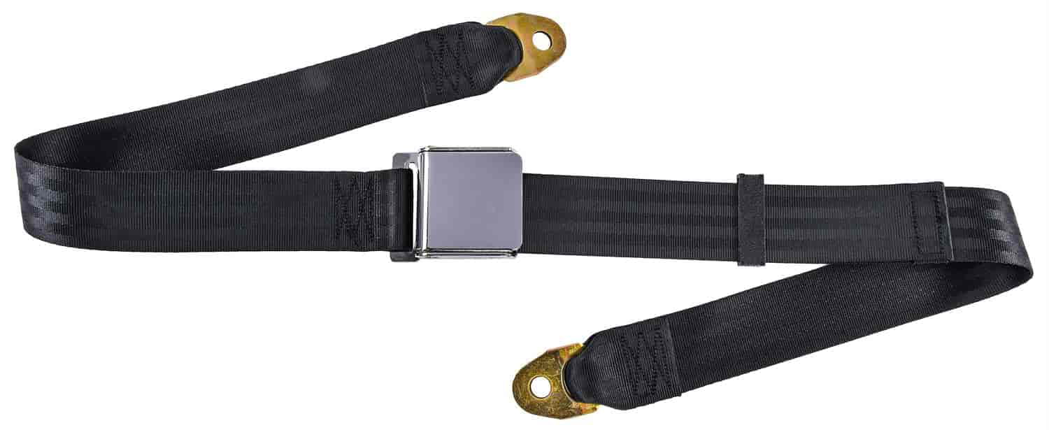 JEGS 70130 2-Point Non-Retractable Seat Belt Length: 60 in. Belt width 1 7/8 in.