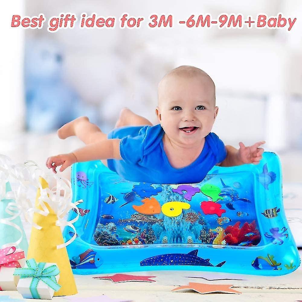 Baicccf Tummy Time Water Mat Inflatable Baby Water Play Mat For Kids Perfect Sensory Toys For Baby E