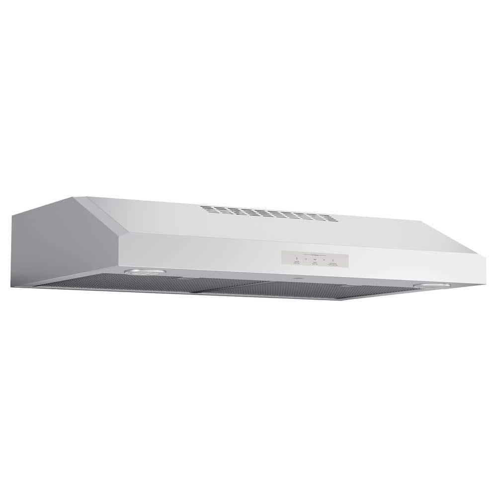 GE Profile Profile 30 in Over the Range Convertible Range Hood with LED Light in Stainless Steel