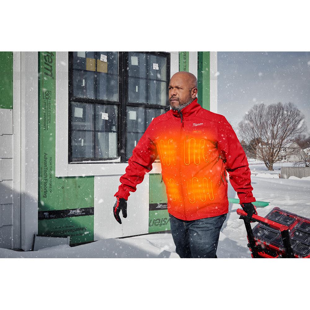 Milwaukee M12 Heated TOUGHSHELL Jacket Kit Red Small