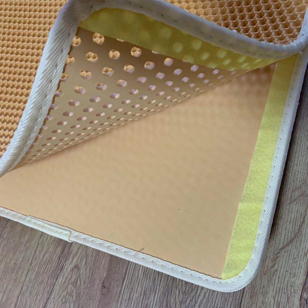 Cat Litter Tray Mat Waterproof Eva Double Layer Cat Self Cleaning Sandbox Pad Non Slip Pet Litter Box Mat For Cat Toilet