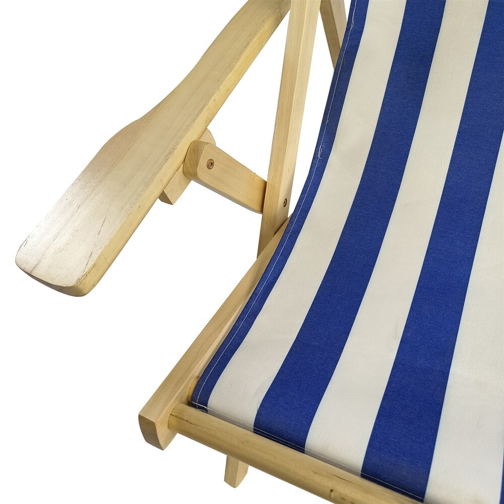 Outdoor Chaise Lounge Hanging Chair Wide armrest cup holder Blue