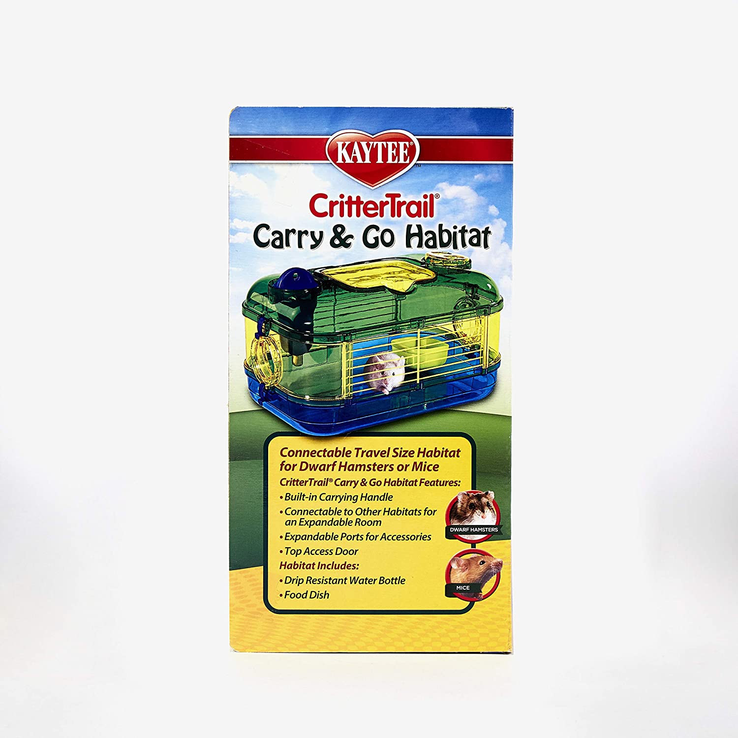 Kaytee CritterTrail Carry and Go Travel Habitat，Blue，Small