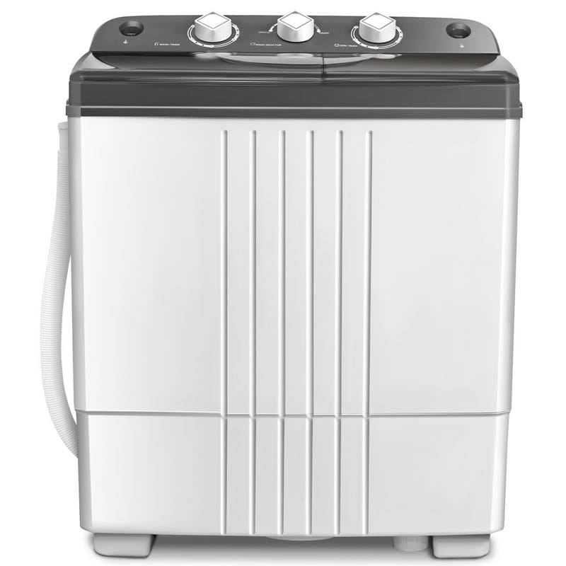 20 LBS 2-in-1 Portable Washing Machine, Twin Tub Top Load Washer Dryer Combo for RV Dorm Apartment