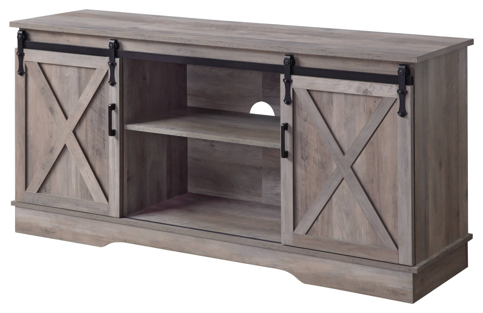 Bennet TV Stand   Farmhouse   Entertainment Centers And Tv Stands   by Acme Furniture  Houzz