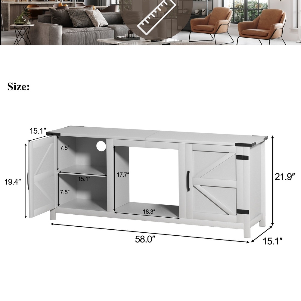 TV Stand for TVs up to 65 Inch  Rustic Entertainment Center