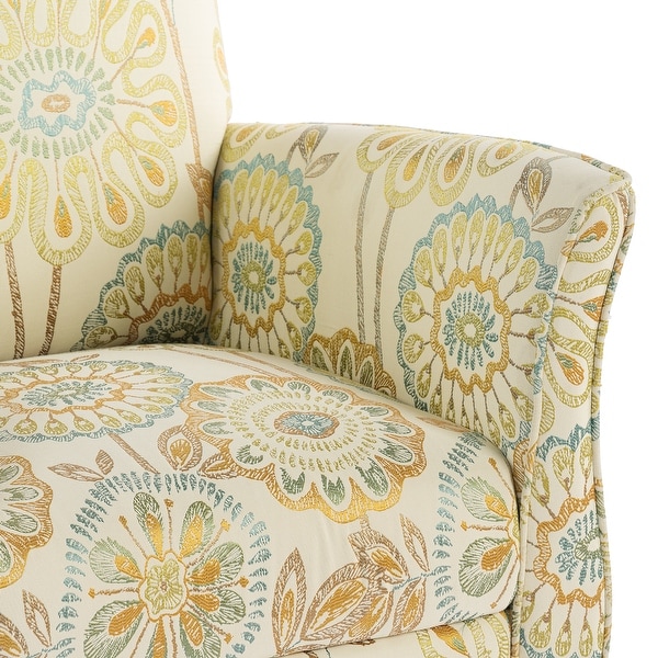 Accent Chair Armchair with Wood Legs， Fabric Upholstered Accent Chairs for Living Room Bedroom