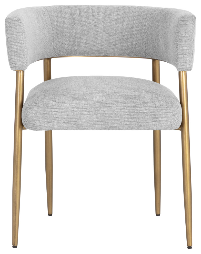 Maestro Dining Armchair Belfast Heather Grey   Midcentury   Dining Chairs   by Sunpan Modern Home  Houzz