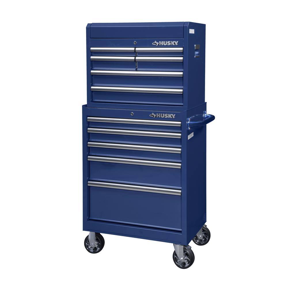 Husky 27 in. 11-Drawer Tool Chest and Cabinet Blue UACT-H-270111B