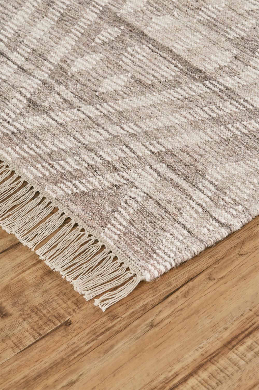 Bray Flatweave Taupe and Ivory Rug by BD Fine