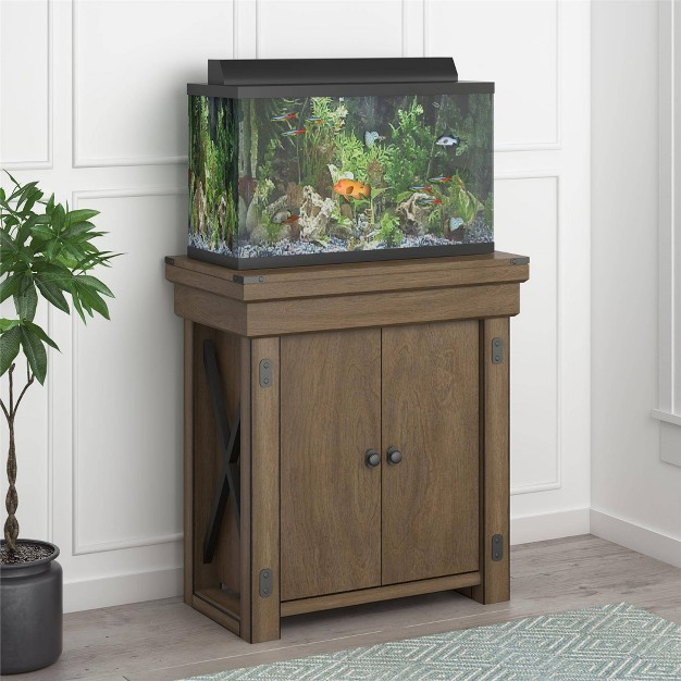 Wildwood 20 Gallon Aquarium Or Terrarium Tank Stand Rustic Gray Ollie amp Hutch