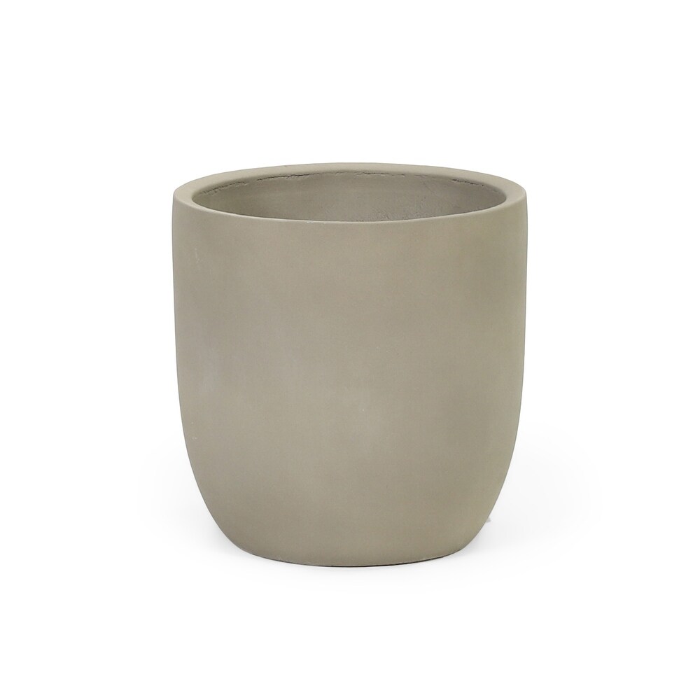 Shellynn Lightweight Concrete Outdoor Planter by Christopher Knight Home