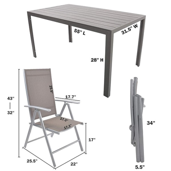 Patio Dining Table Chair Sets 55