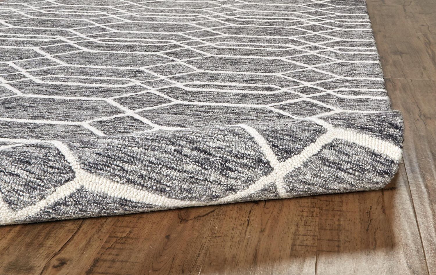 Natal Hand Tufted Gray Rug by BD Fine