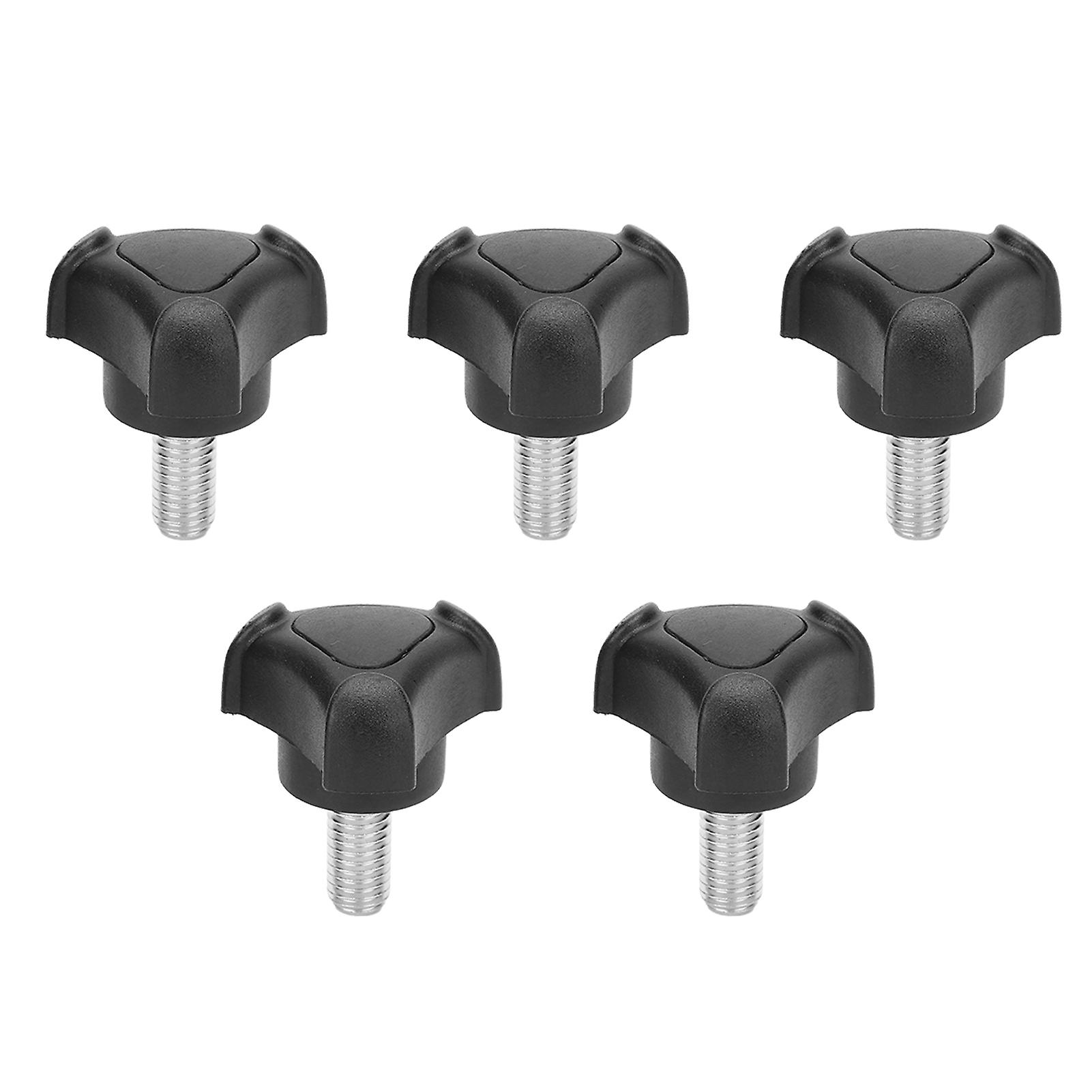 5pcs Triangular Arc Handle Screw M8-18 Long Plastic Head Threaded Bolts Fastener