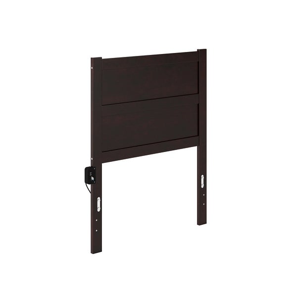 NoHo Twin Panel Headboard in Espresso - - 37219653