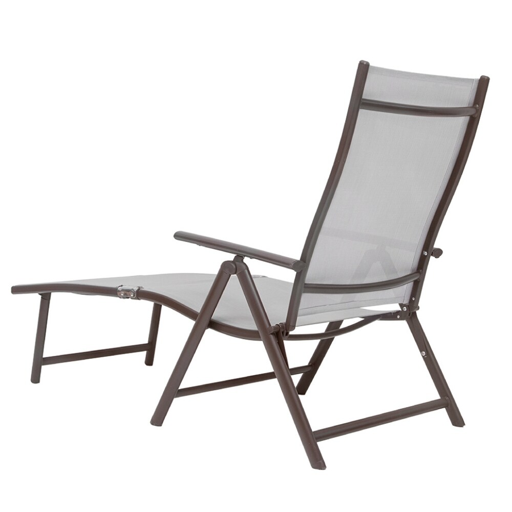 Pellebant Outdoor Adjustable Patio Chaise Lounge Chair and Table Set   N/A