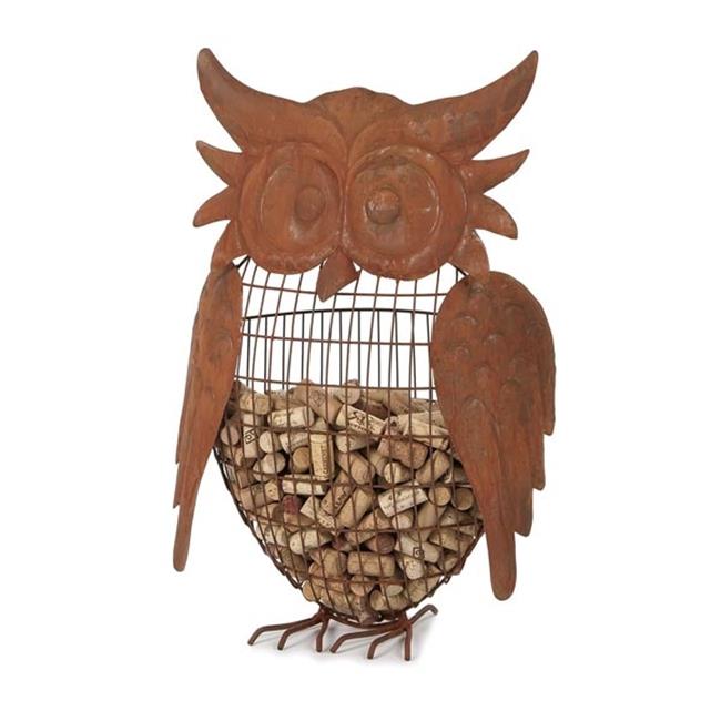 Picnic Plus PSA-659OW Large Owl Cork Caddy - Bronze