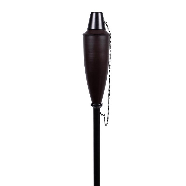 Birdrock Home 4 Pack Outdoor Garden Torches Oil Rubbed Bronze