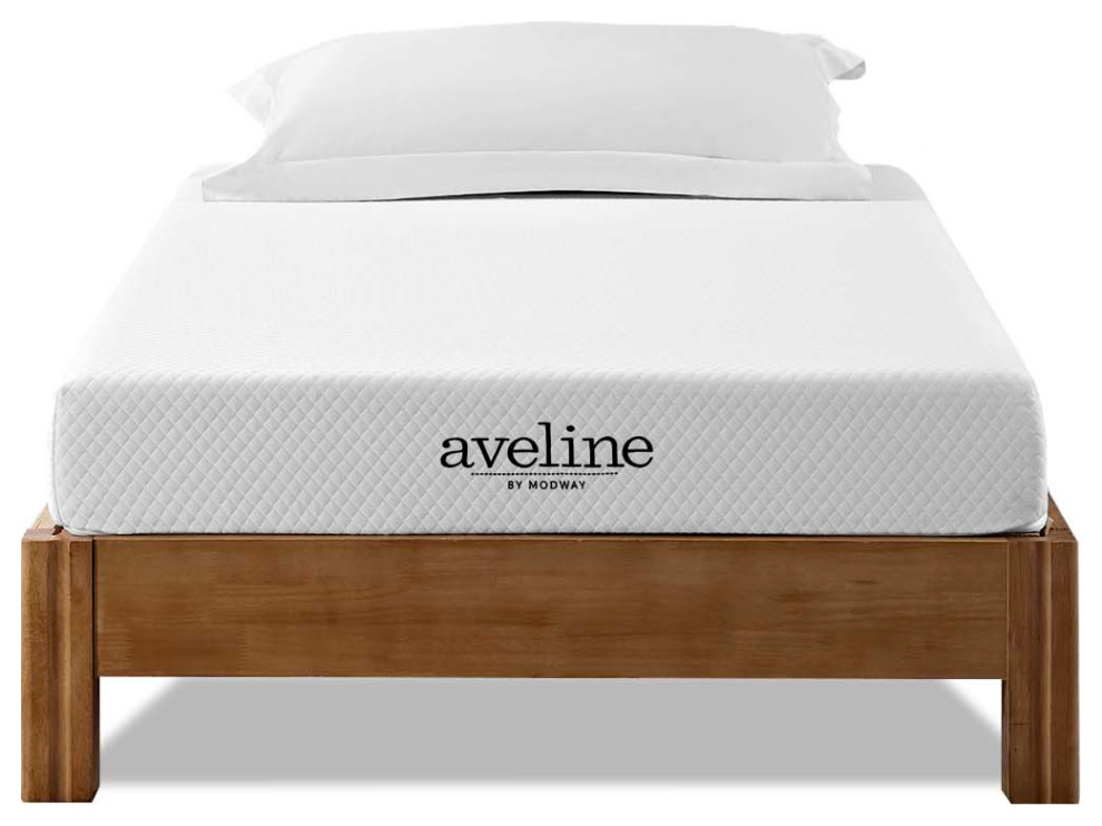 Aveline 6 quotTwin Mattress  White   Contemporary   Mattresses   by GwG Outlet  Houzz