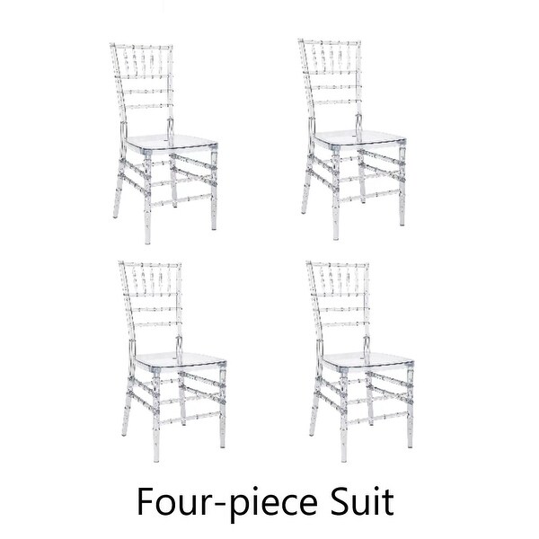 DandN Transparent Bamboo Chair Set，Dining Chairs，Wedding Chairs