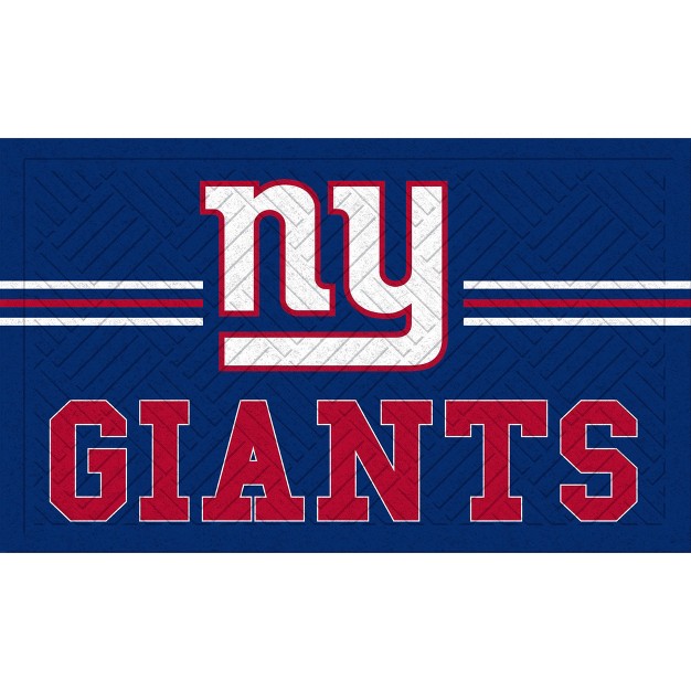 Embossed Mat Cross Hatch New York Giants