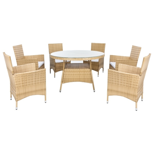 SAFAVIEH Outdoor Living Challe 7Piece Patio Dining Set