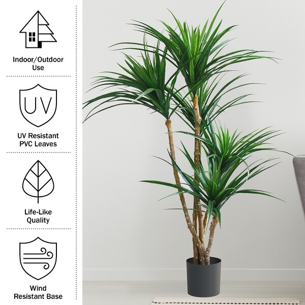 51Inch Giant Tropical Yucca Artificial Tree UV Resistant