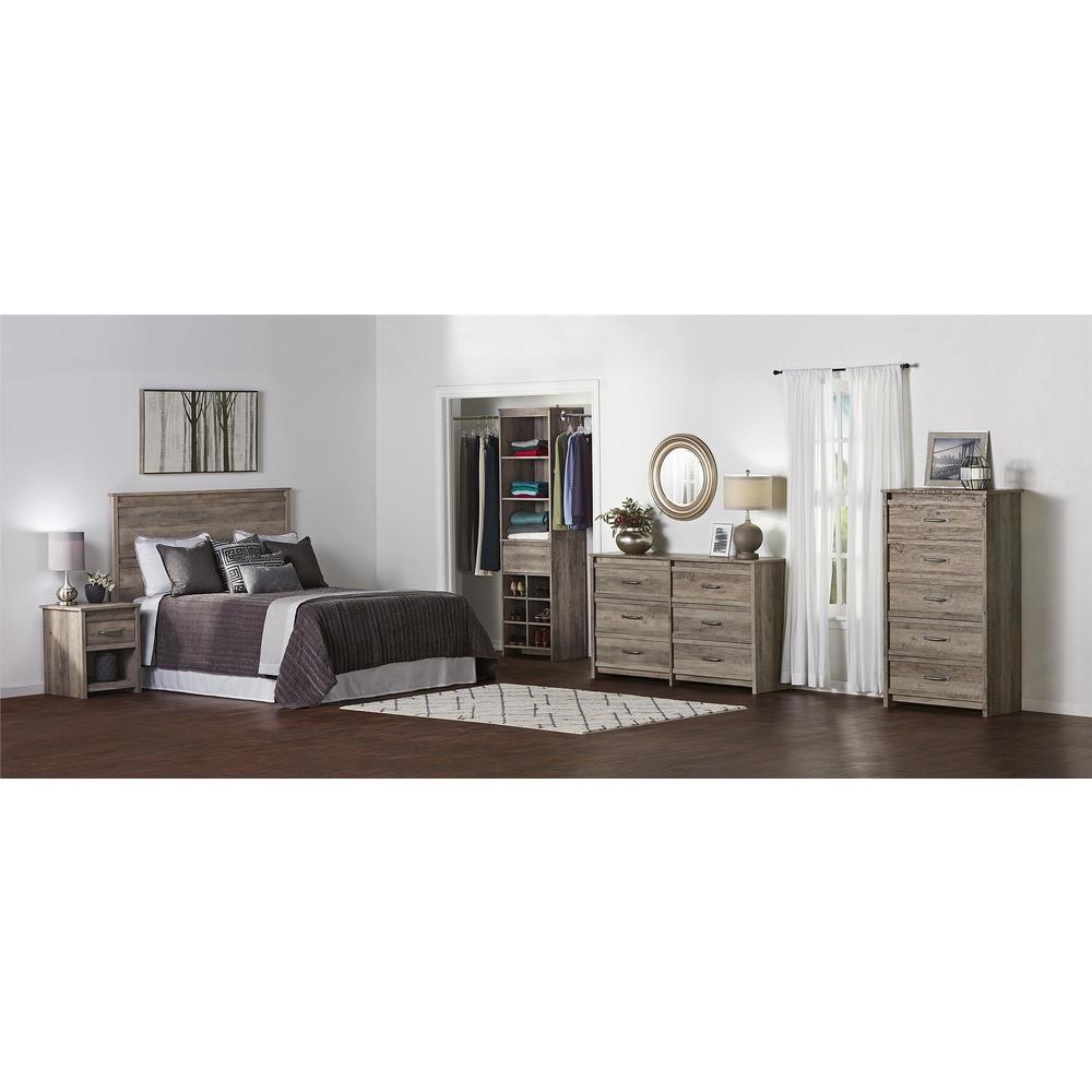 Strick   Bolton Millicent Grey Oak 5 drawer Dresser