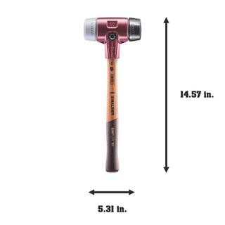 Halder 2.5 lbs. Simplex 50 Mallet with Black Rubber and Grey Rubber Non-Marring Inserts 3023.050