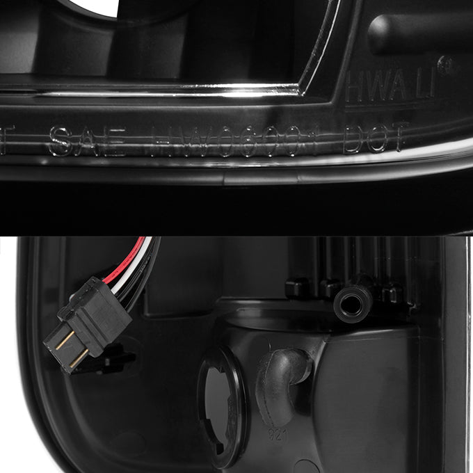 Fit 1997-03 F150 | 1999-07 F-Series Super Duty LED Tube Style Black Taillights