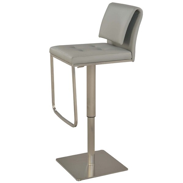 Somette Grey Contemporary Pneumatic Stool - N/A