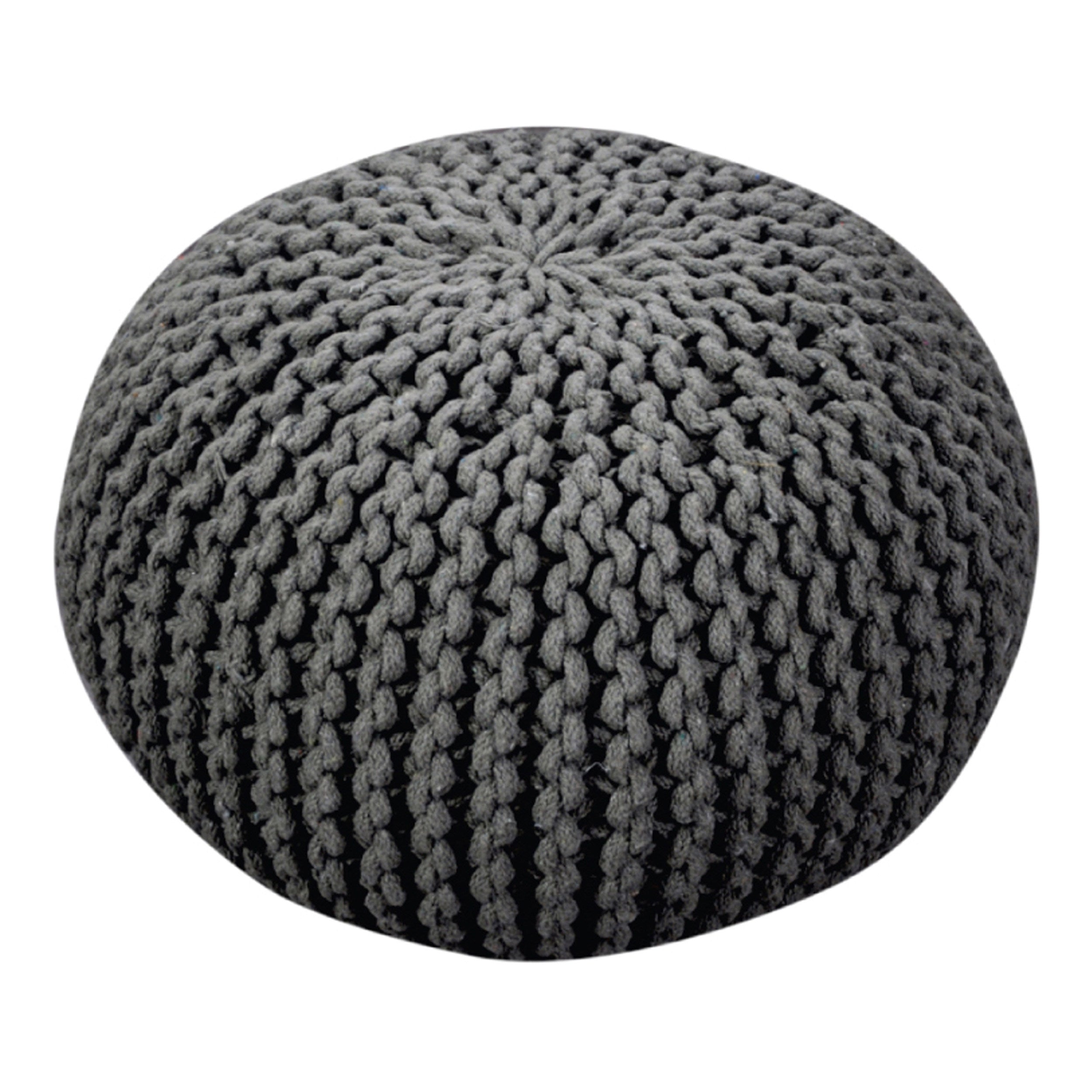 Poona Hand Knitted Artisan Pouf