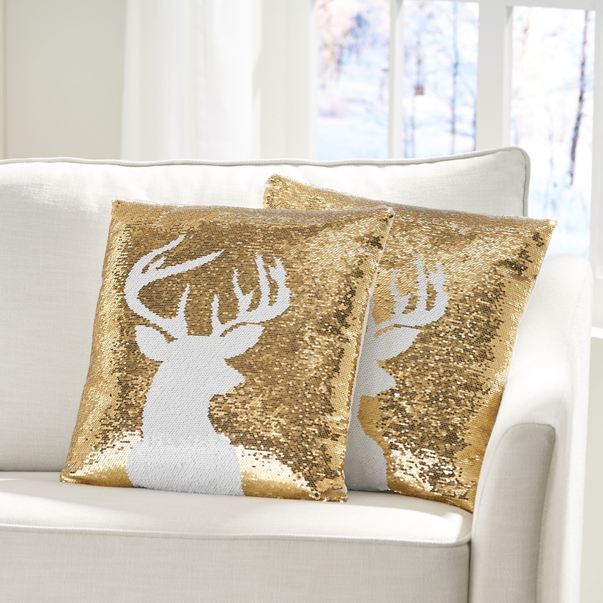 Harding Glam Velvet Christmas Throw Pillow Cover