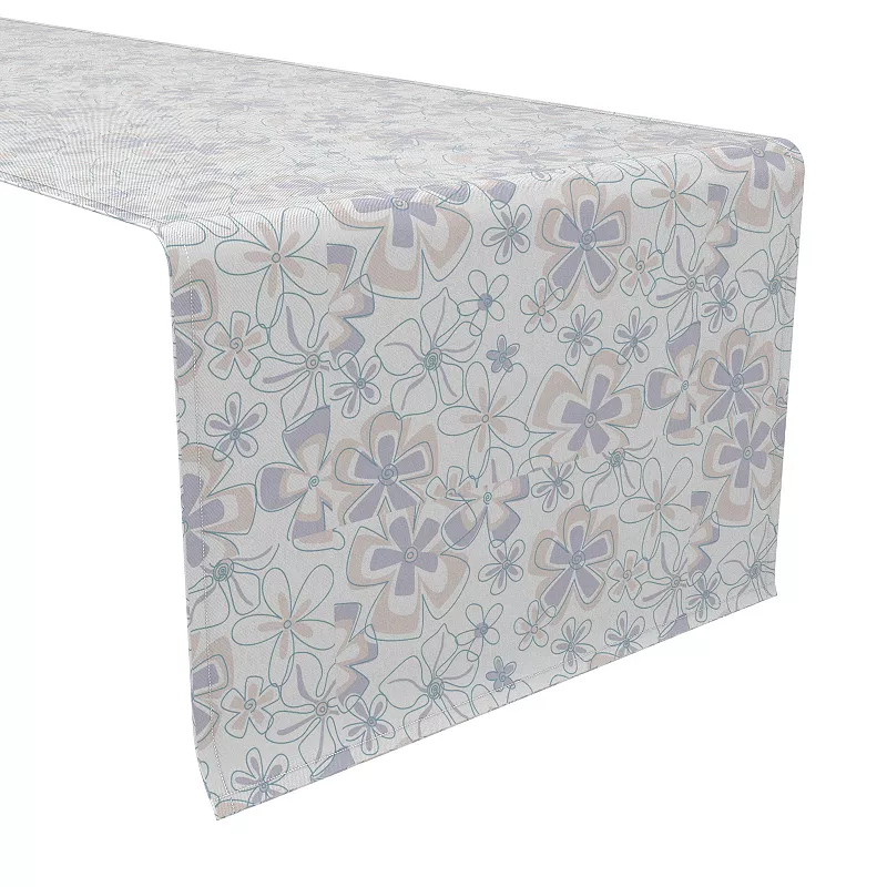 Table Runner， 100% Cotton， 16x72， Retro Fashion Floral