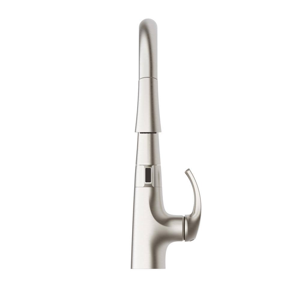 Glacier Bay Breese Single-Handle Touchless Pull Down Sprayer Kitchen Faucet in Spot Resist Stainless HDQE1210001SP