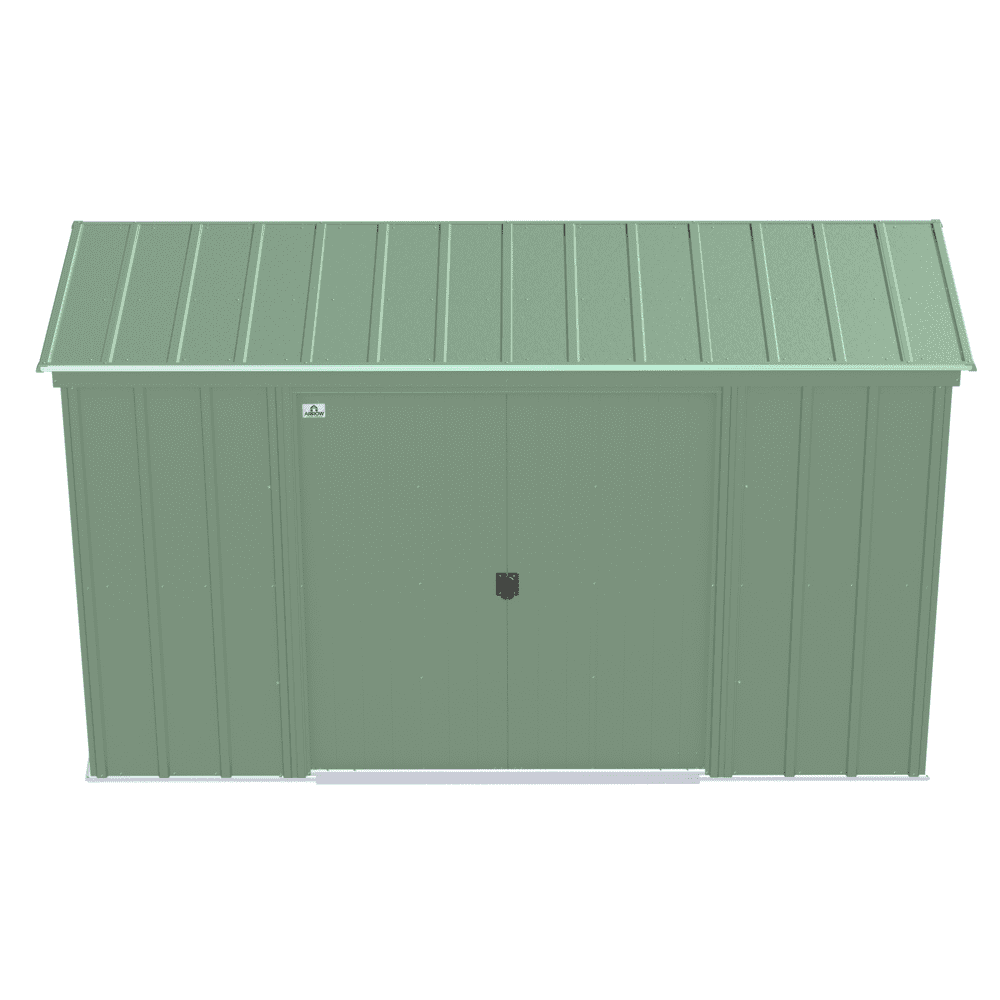 Arrow Classic Steel Storage Shed, 10x4, Sage Green