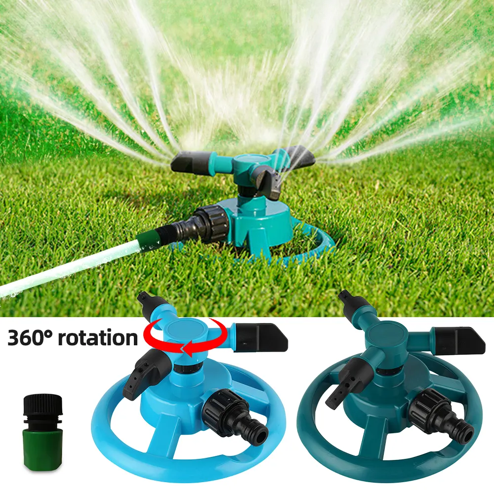 QY Lawn rotating nozzle garden irrigation supplies 360 degree automatic rotating garden lawn sprinkler