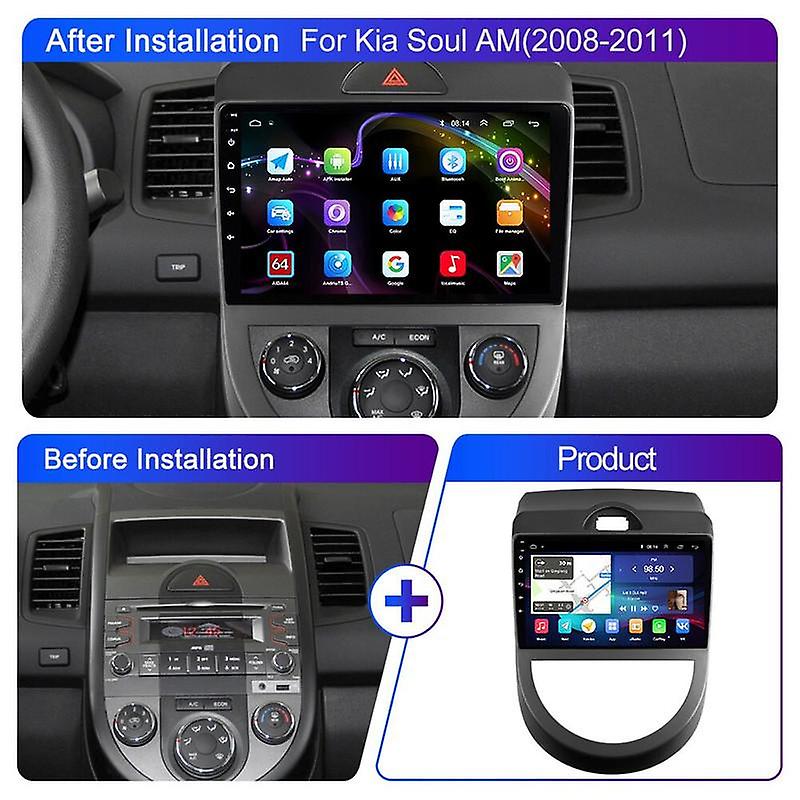 2din Android 11 Auto Car Radio Multimedia Player For Kia Soul AM 2007-2011 Stereo GPS Navi Carplay