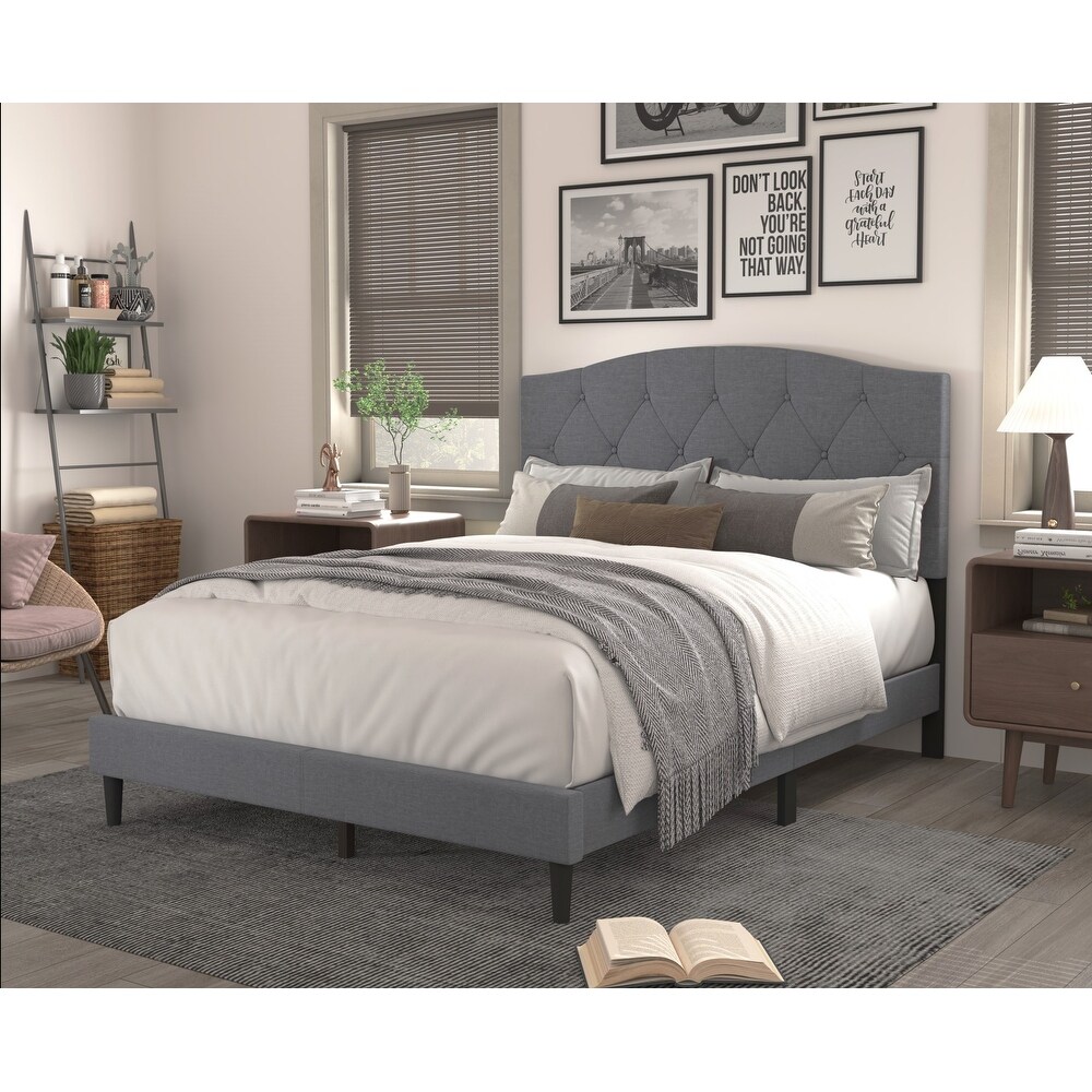 Malachi Tufted Upholstered Platform Bed