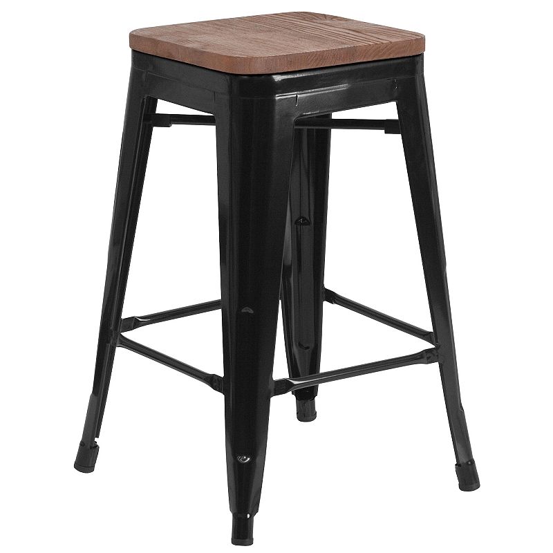 Flash Furniture Backless Mixed Media Counter Stool