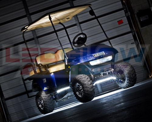 LEDGlow White LED Golf Cart Underbody Underglow Light Kit