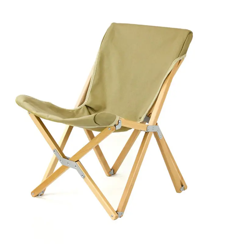 Beach Chair Outdoor Travel Folding Beech Chair Waterproof Fishing Wood Lounge Wooden Chair Modern