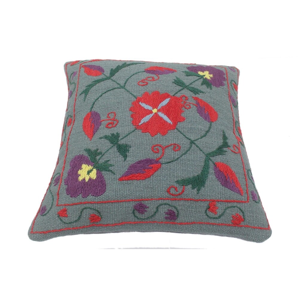 Bohemian Gillard Kilim Suzani Handmade Pillow