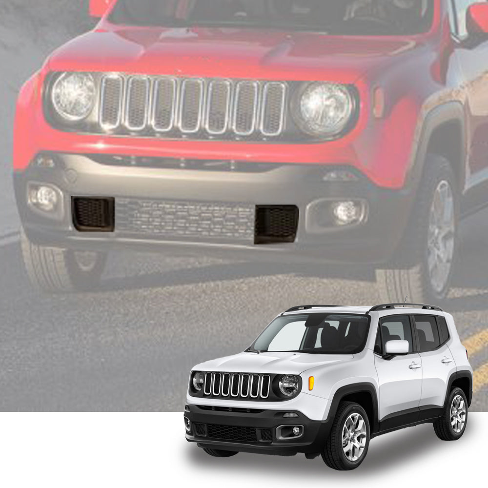 G-Plus Bumper Cover Grille Bezel Fit for 2015-2017 Jeep Renegade